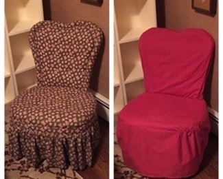 Vanity Chair with Slip Cover