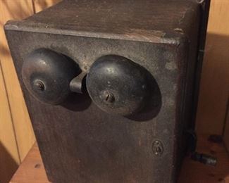 Oak Telephone Ringer Box