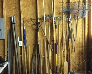 Assorted Yard Tools/Gas Cans