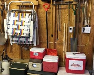 Assorted Coolers/Lawn Chairs