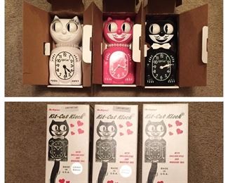 Kit Cat Clocks in Boxes 