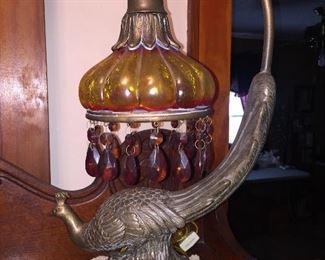 Unusual Peacock Lamp