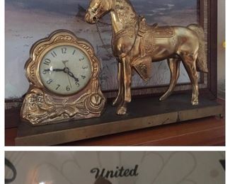 United Horse Clock