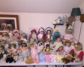 Assorted Dolls/Stuffed Animals