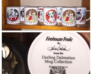 Assorted Princeton Gallery Dalmation Mugs
