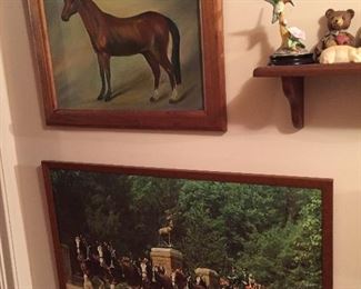 Lots of Horse Framed Wall Decor/Art