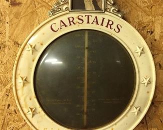 Plastic Carstairs Whiskey Advertising Thermometer
