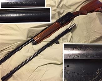 Belgian Browning Light Twelve Shotgun with Extra Barrel(Vent Rib Barrels/Permit or Copy of CCW Required for Purchase)