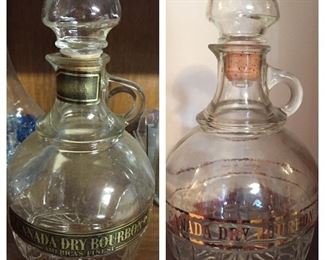 Canad Dry Bourbon Decanters