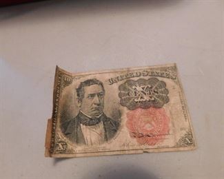 1870's U.S. Ten Cents Fractional Currency