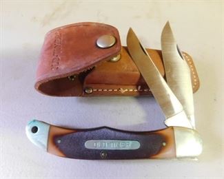 Shrade U.S.A. Old Timer two Blade with Sheath