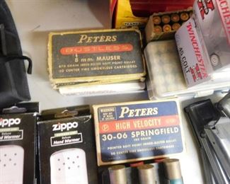 Old Peters 8mm Mauser and 30-06 Springfield Ammo