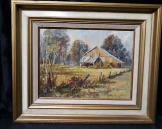 1976 Helen Sharp Potter Framed Print The Fence