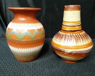Signed Navajo Clay Pottery