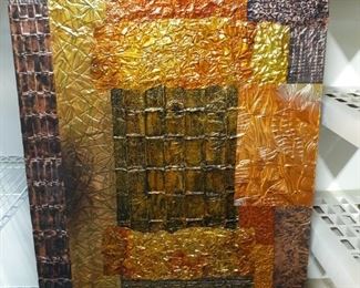 One of a Kind Sansone Ornate Metal Wall Art Hanging Display