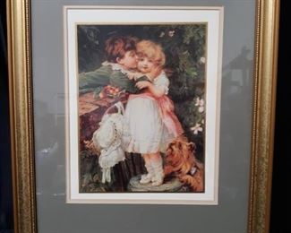 Framed print of Over The Garden Wall by Frederick Morgan