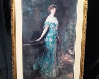 Framed print of the duchess of Sutherland
