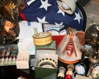 Quality American Flags, hand painted eggs, space needle