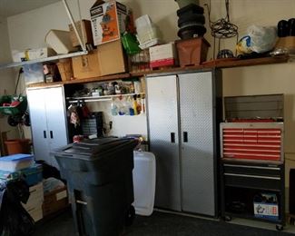 garage items (Gladiator cabinets NOT for sale)