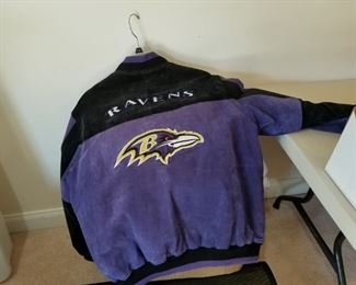 NFL Ravens leather jacket, size XXL
