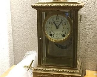 SETH THOMAS CLOCK WITH MERCURY PENDULUM