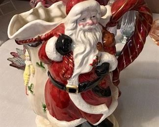 FITZ & FLOYD SANTA PITCHER