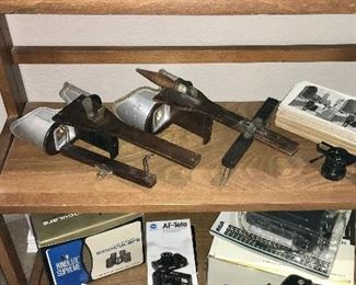 2 ANTIQUE STEREOSCOPES & PHOTOS