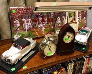 VINTAGE CLOCKS & MORE DIECAST CARS.