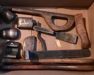 VINTAGE ANTIQUE AUTO BODY WORKING TOOLS