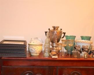 Candlesticks, Urns, Bowls and other Decorative Items