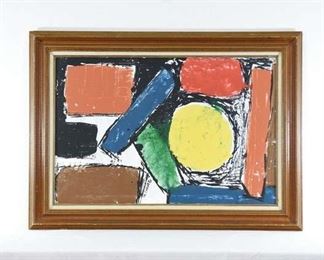 M. Chavez Abstract Geometric Color Block