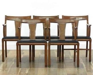 Set Of 5 Mid Century Modern Dining Chairs 