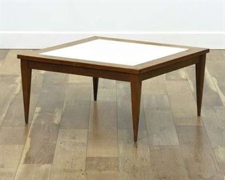 Mid Century Modern Coffee Table W White Contrast Top 