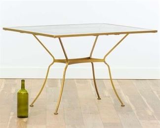 Regency Gold & Smoked Glass Dining Table