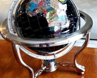 Unique marble globe and stand