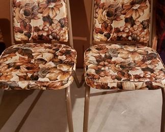 Pair mid century side chairs