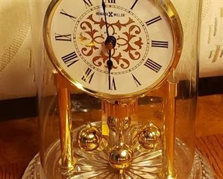 Anniversary clock - glass stand & globe