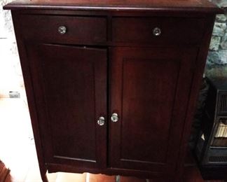 Antique Blind Door, 2-Drawer Cabinet