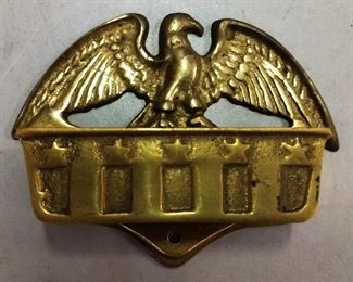 Brass Eagle Match Stick Holder