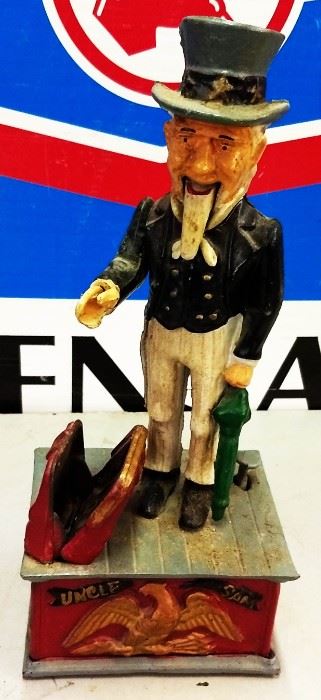 Vintage Uncle Sam Coin Bank (AS IS)