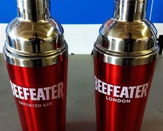 Pair of Beefeater Cocktail Shakers