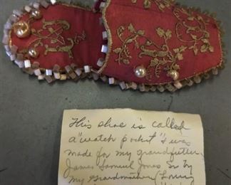 1800s "Water Pocket" Shoe with Provenance
