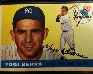1955 Topps #198 Trading Card- Yogi Berra