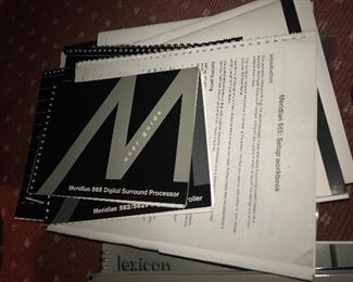 Lots of owner’s manuals, please look for pix of actual components!