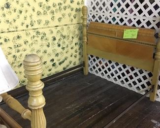 Vintage Art Deco Full Size Bed Frame