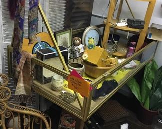 Glass Display Case on Legs with Locking Lid