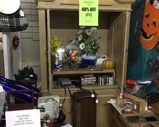 Large Cabinet, Collectibles, and Decor