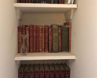 MANY LEATHER BOUND VOLUMS