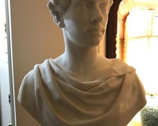 MARBLE BUST 1800'S