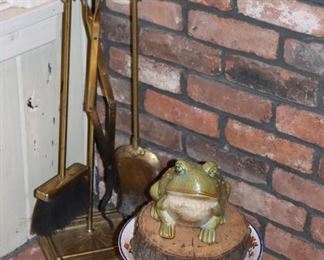 Fireplace Accessories and Decorative Frog